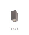 LEVI * APLIQUE EXTERIOR GRIS OSCURO IP65 2L*GU10